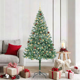 Albero di Natale artificiale Verde 180 cm PVC e Acciaio