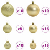 Albero di Natale artificiale Verde 180 cm PVC e Acciaio