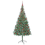 Albero di Natale artificiale Verde 210 cm PVC e Acciaio