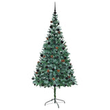 Albero di Natale artificiale Verde 210 cm PVC e Acciaio