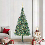 Albero di Natale artificiale Verde 210 cm PVC e Acciaio