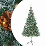 Albero di Natale artificiale Verde 210 cm PVC e Acciaio