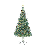 Albero di Natale artificiale Verde 210 cm PVC e Acciaio