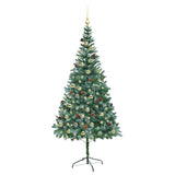 Albero di Natale artificiale Verde 210 cm PVC e Acciaio