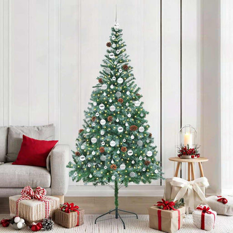 Albero di Natale artificiale Verde 210 cm PVC e Acciaio