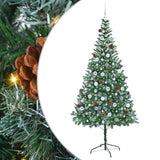 Albero di Natale artificiale Verde 210 cm PVC e Acciaio