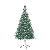 Albero di Natale artificiale Verde 210 cm PVC e Acciaio
