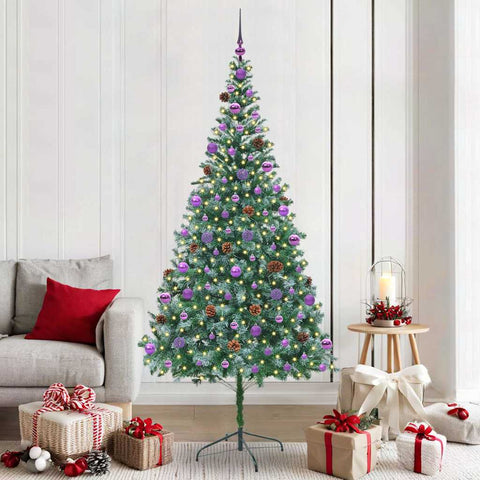 Albero di Natale artificiale Verde 210 cm PVC e Acciaio