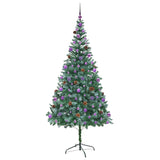 Albero di Natale artificiale Verde 210 cm PVC e Acciaio