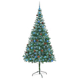 Albero di Natale artificiale Verde 210 cm PVC e Acciaio
