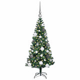 Albero di Natale artificiale con luci integrate Verde 120 cm