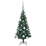 Albero di Natale artificiale con luci integrate Verde 120 cm