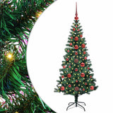 Albero di Natale artificiale con luci integrate Verde 120 cm