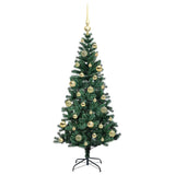 Albero di Natale artificiale con luci integrate Verde 120 cm