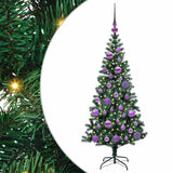 Albero di Natale artificiale con luci integrate Verde 120 cm