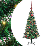 Albero di Natale artificiale con luci integrate Verde 120 cm