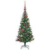 Albero di Natale artificiale con luci integrate Verde 120 cm