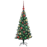 Albero di Natale artificiale con luci integrate Verde 120 cm