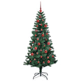Albero di Natale artificiale con luci integrate Verde 150 cm