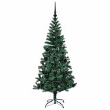 Albero di Natale artificiale con luci integrate Verde 150 cm