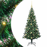 Albero di Natale artificiale con luci integrate Verde 150 cm