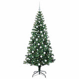 Albero di Natale artificiale con luci integrate Verde 180 cm