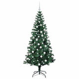 Albero di Natale artificiale con luci integrate Verde 180 cm