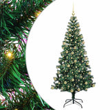 Albero di Natale artificiale con luci integrate Verde 180 cm