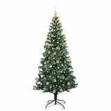 Albero di Natale artificiale con luci integrate Verde 180 cm