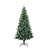 Albero di Natale artificiale con luci integrate Verde 180 cm