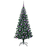 Albero di Natale artificiale con luci integrate Verde 180 cm