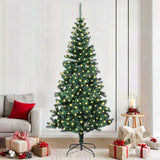 Albero di Natale artificiale con luci integrate Verde 210 cm