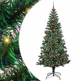 Albero di Natale artificiale con luci integrate Verde 210 cm