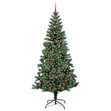 Albero di Natale artificiale con luci integrate Verde 210 cm