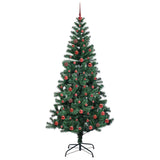 Albero di Natale artificiale con luci integrate Verde 210 cm