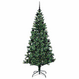 Albero di Natale artificiale con luci integrate Verde 210 cm