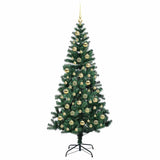 Albero di Natale artificiale con luci integrate Verde 210 cm