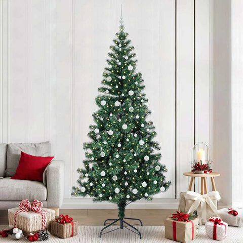 Albero di Natale artificiale con luci integrate Verde 240 cm