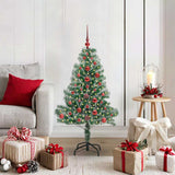 Albero di Natale Artificiale Imbiancato con Luci LED 120 cm
