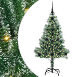 Albero di Natale Artificiale Imbiancato con Luci LED 120 cm
