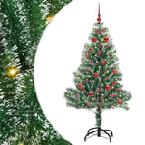 Albero di Natale Artificiale Imbiancato con Luci LED 150 cm