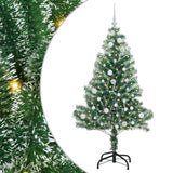 Albero di Natale Artificiale Imbiancato con Luci LED 150 cm