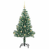 Albero di Natale Artificiale Imbiancato con Luci LED 150 cm