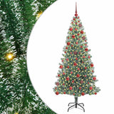 Albero di Natale Artificiale Imbiancato con Luci LED 180 cm