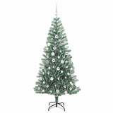 Albero di Natale Artificiale Imbiancato con Luci LED 180 cm