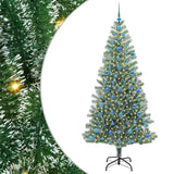 Albero di Natale Artificiale Imbiancato con Luci LED 210 cm