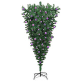 Albero di Natale artificiale pre-illuminato capovolto con set di palline