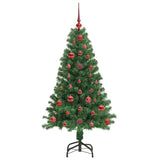 Albero di Natale artificiale con 150 LED Verde 120 cm
