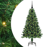 Albero di Natale artificiale con 150 LED Verde 120 cm