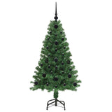 Albero di Natale artificiale con 150 LED Verde 120 cm